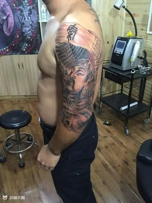 秦始皇_纹身图案手稿图片_狼客总店的纹身作品集