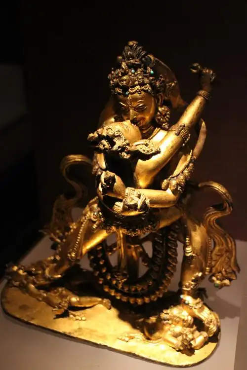 铜镀金上乐金刚像  明(1368-1644)  西藏