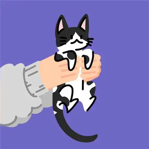 手绘可爱猫咪被抓团体头像图片_动漫头像_头像屋