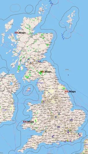 大不列颠岛 - 免费地图下载