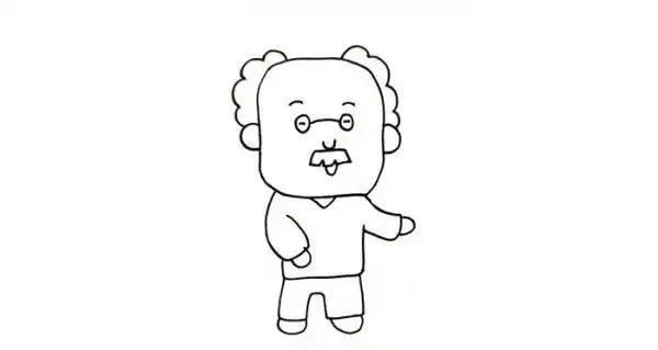 老爷爷怎么画_人物简笔画_简笔画大全