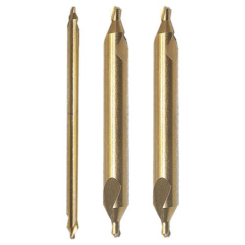 迈恻亦含钴镀钛加长中心钻a型双头钻螺旋槽不锈钢钻123456*100mm200定