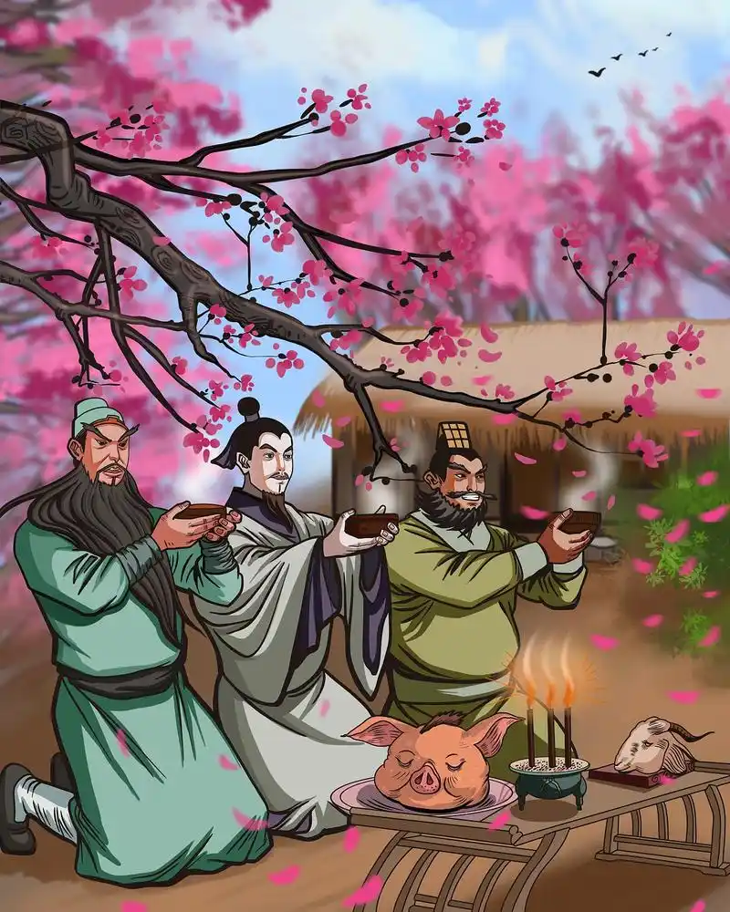 三国演义中的桃园结义剧情关注私信版权深圳/插画师/249天前/180浏览