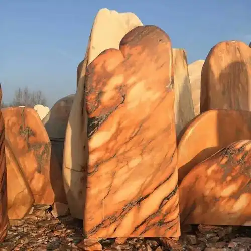 新农村景观石 园林风景石批发 竣峰石业风景石基地,景观石现货500块