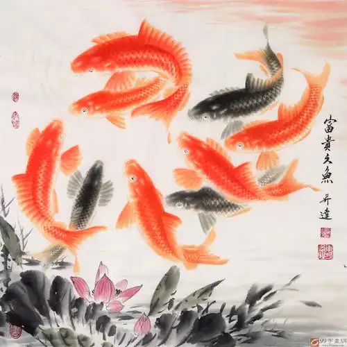 首页 花鸟画 九鱼图 【作品简评】现代人都很注重