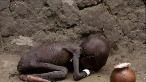 非洲濒临渴死"讨水男孩",孤身一人流浪了8个月,靠翻垃圾为生!