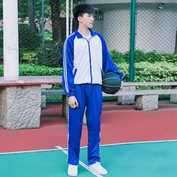 13-15-18初中生高中生穿的校服套装高中生学院风韩版蓝白学生装夏季