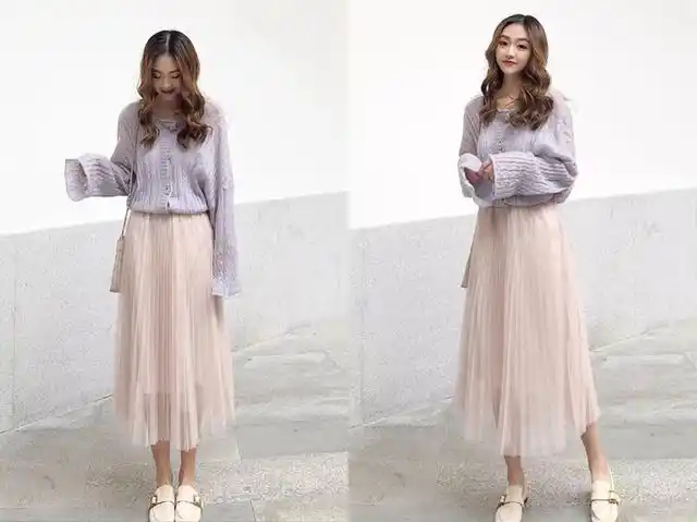 黑纱裙怎么搭配鞋子(2019春季很流行穿的网纱裙)