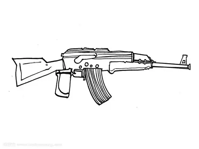 akm突击步枪怎么画