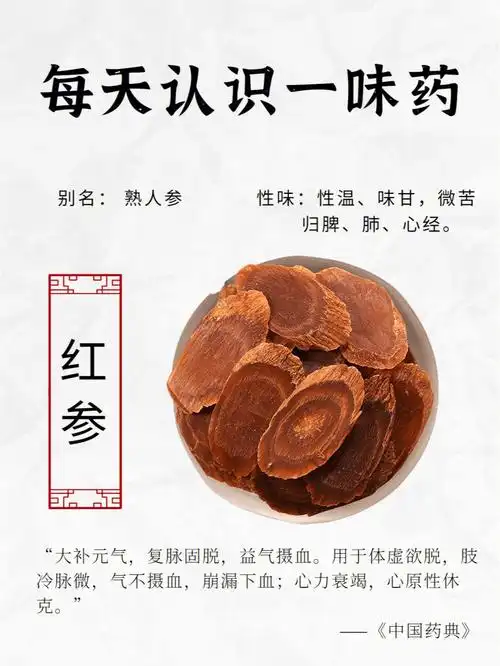 95功效:大补元气,复脉固脱,益气摄血.