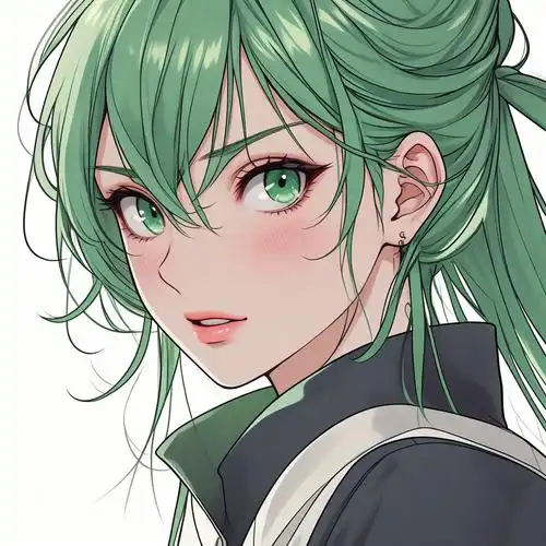 绿瞳动漫女头像💖|这眼神绝了!