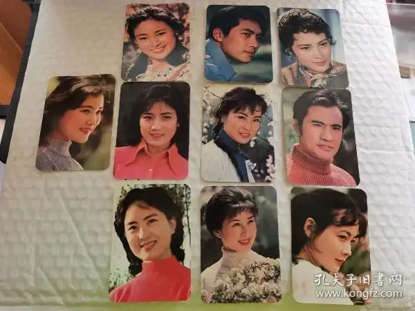 老电影演员年历卡-----《陈冲,张金玲,娜仁花,吴海燕,张瑜,刘晓庆