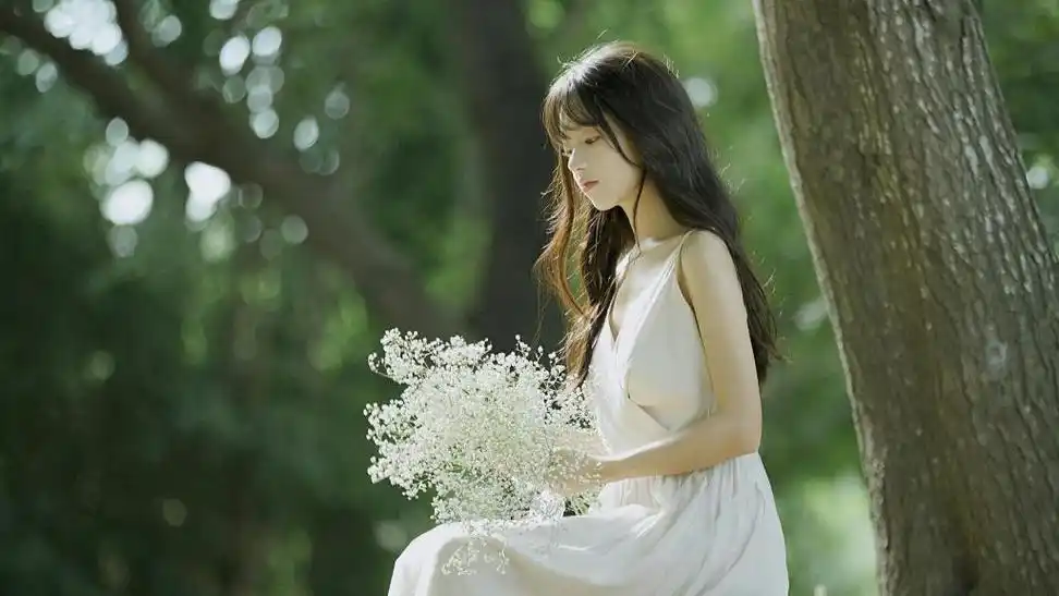 森系少女清新自然甜美写真,高清壁纸图片,清纯美女-回车桌面