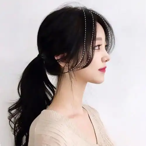 八字中分刘海图片女生,八字刘海,八字刘海发型图片