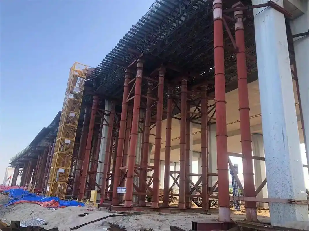 隧道局沿江高速二期4km现浇梁支撑