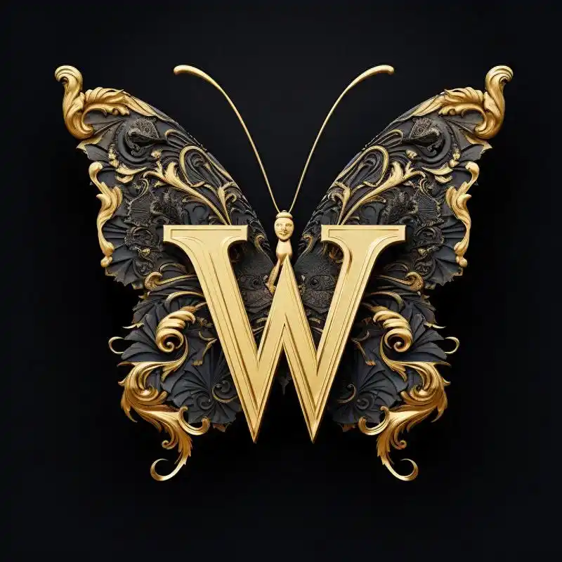 蝶恋花版和创意水钻版字母头像,这种浮夸风格的头像,喜欢吗