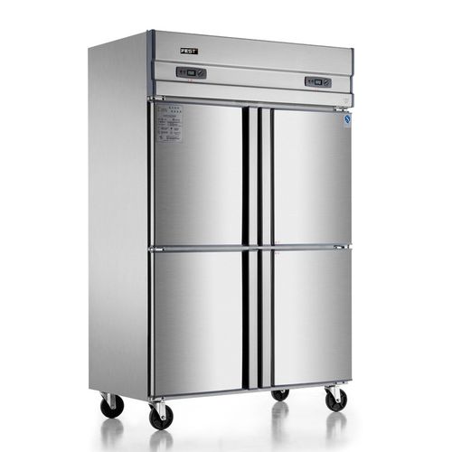 fest四门冰箱四门冷柜冰柜商用双机双温立式冷藏冷冻暗管铜管冰箱