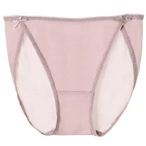 天然透气真丝蚕丝三角片式内裤低腰