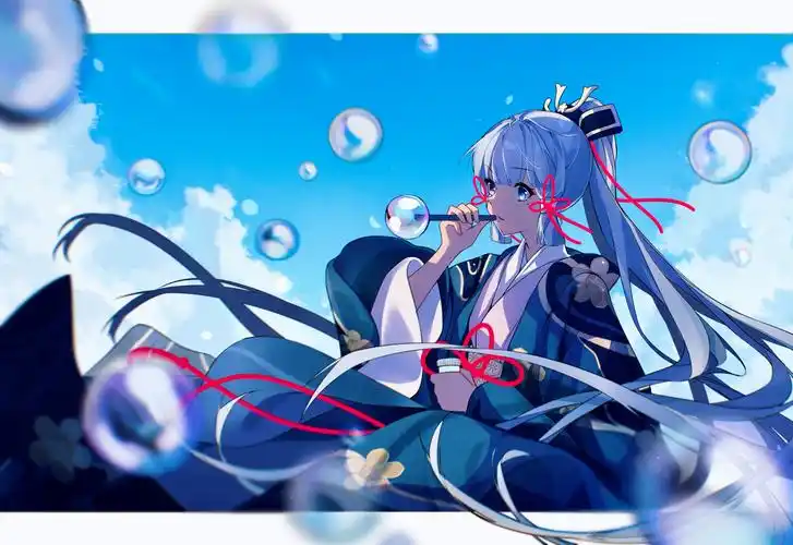 原神神里绫华有哪些好看的无水印壁纸美图 - 知乎