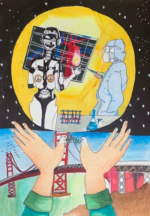 2020--2021年度和平海报,一二三等奖获奖作品展示