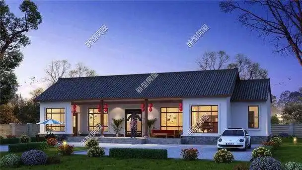 农村一层平房带个小院,怎么设计好?