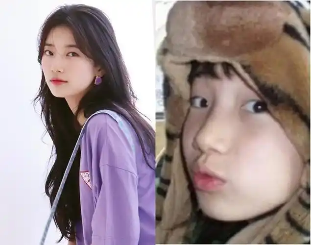 jennie高级厌世脸都没变,秀智,周子瑜从小美到大,iu高萌