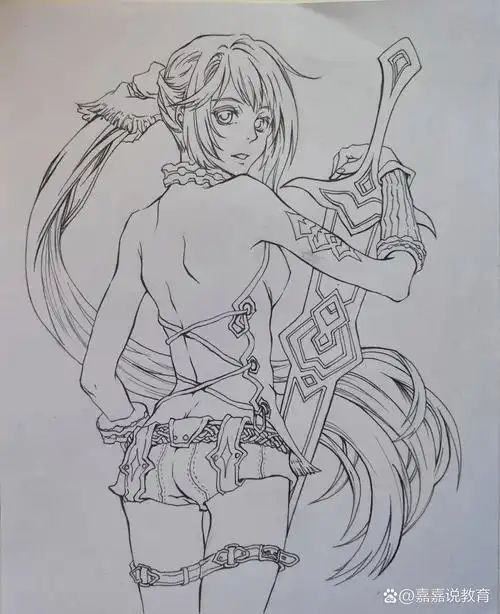 马克笔动漫人物临摹