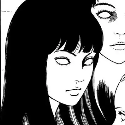 富江动漫头像黑白伊藤润二漫画头像