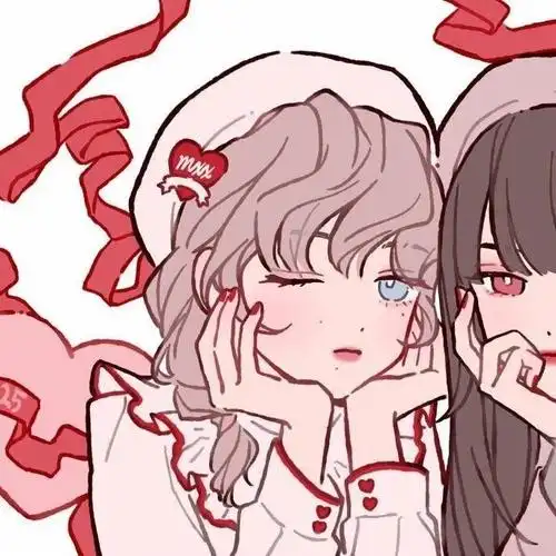 动漫闺蜜头像山川清秀星辰温柔似你眼眸