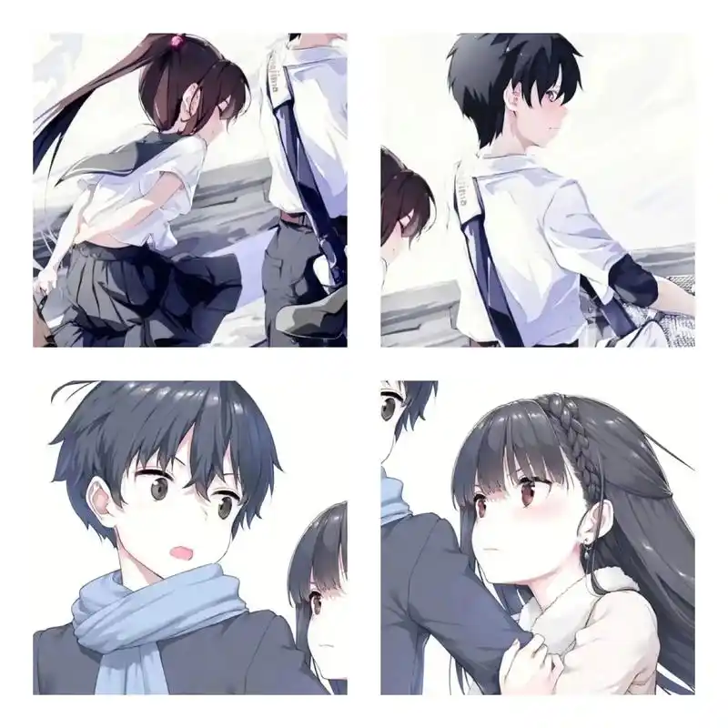 情侣头像 #动漫情头  - 抖音