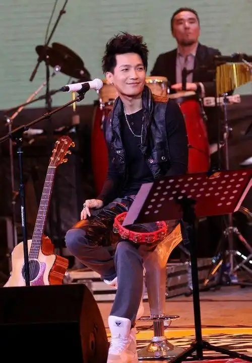 在湖南卫视盛大举办的跨年演唱会上,备受瞩目的歌手陈楚生被寄予厚望