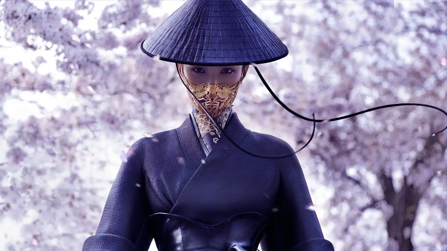 倪妮冷艳武侠风高清桌面壁纸