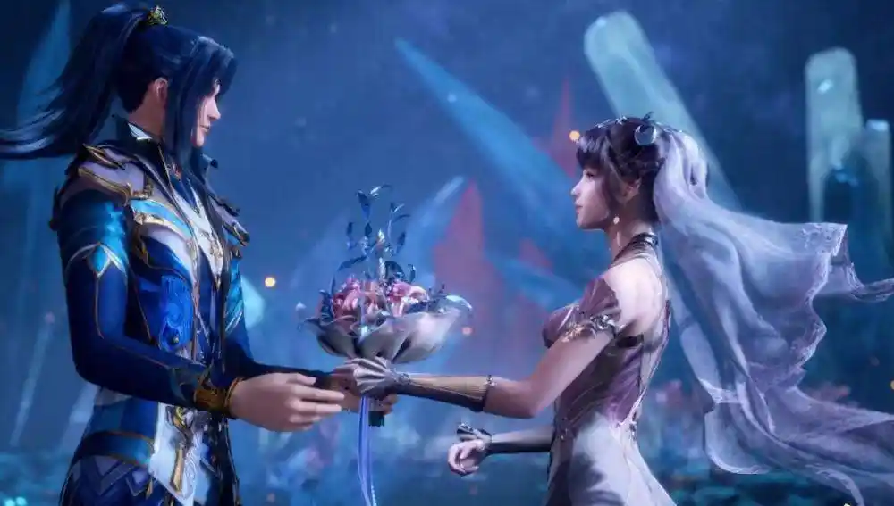 斗罗大陆:唐三,小舞结婚美照来袭,西式形象一般,中式才是yyds