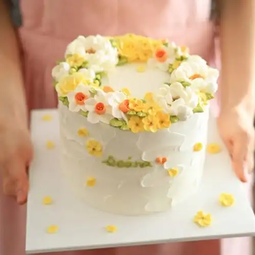 ins韩式裱花蛋糕网红2020女生日蛋糕artcake送老婆送妈妈广州同城