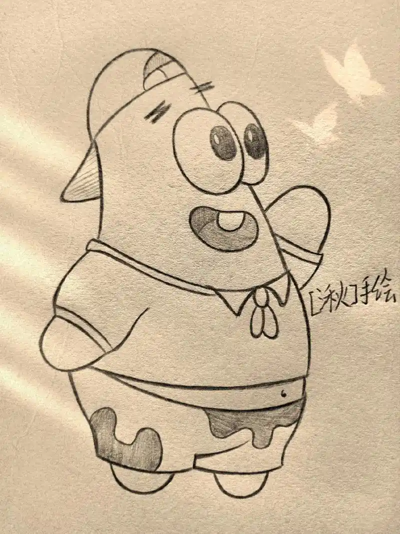 简笔画详细教程 #派大星 959878 78