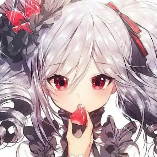 动漫女生头像_呆萌_可爱_萝莉_双马尾_少女心〔自截