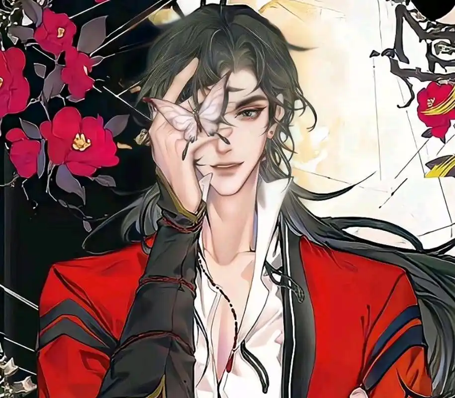 天官赐福:关于花城的眉眼,狐狸眼惑人,眉毛精致,不愧是妖艳妃