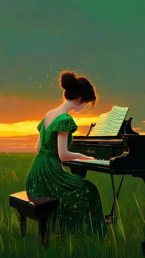 会弹钢琴的女生通常给人一种优雅,知性且富有艺术气质的感觉