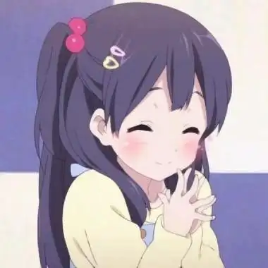 呆萌动画女孩头像高清可爱的动漫女生微信头像图片