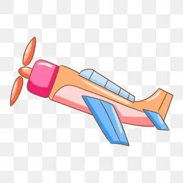 彩色飞机 飞机插画 红色 起飞, 插画, 卡通飞机, 红色 png和psd图片