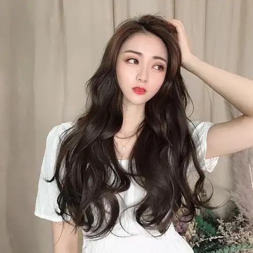 造型 发套假发 莱玫(lamilee) u型长发蓬松自然假发女 半头套长卷发大