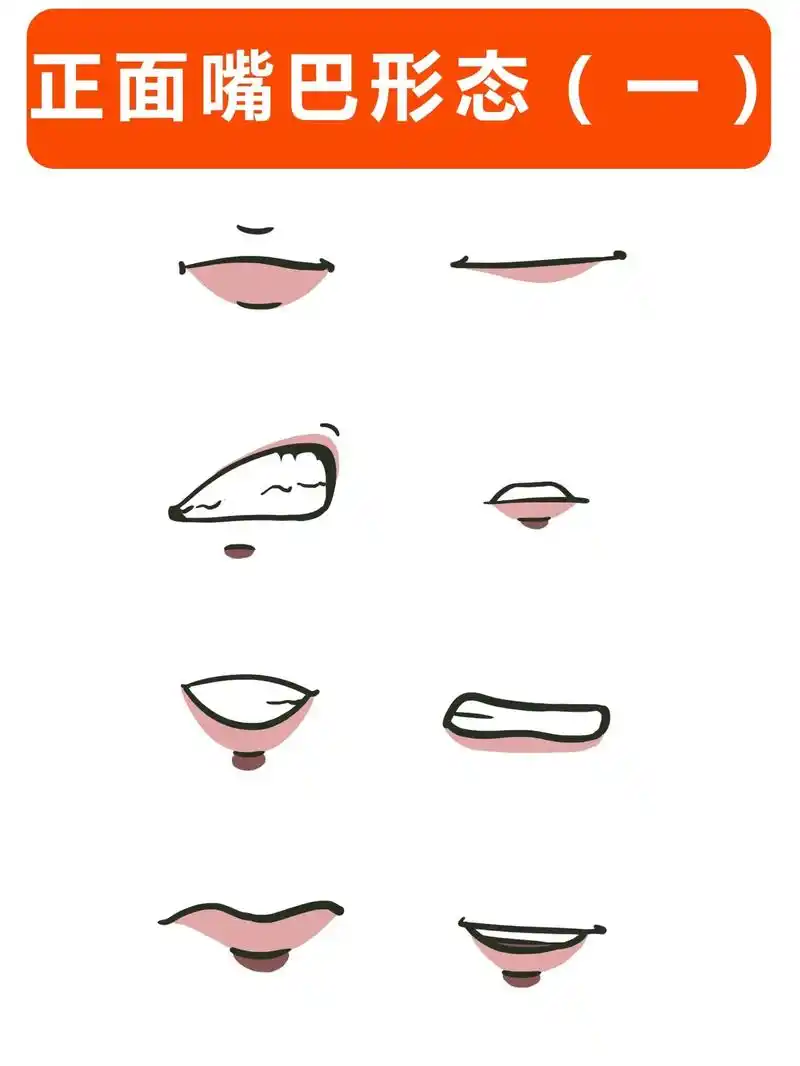 漫画中的嘴巴千变万化 - 抖音