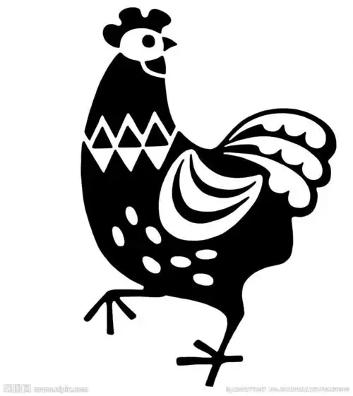 插画鸡图片
