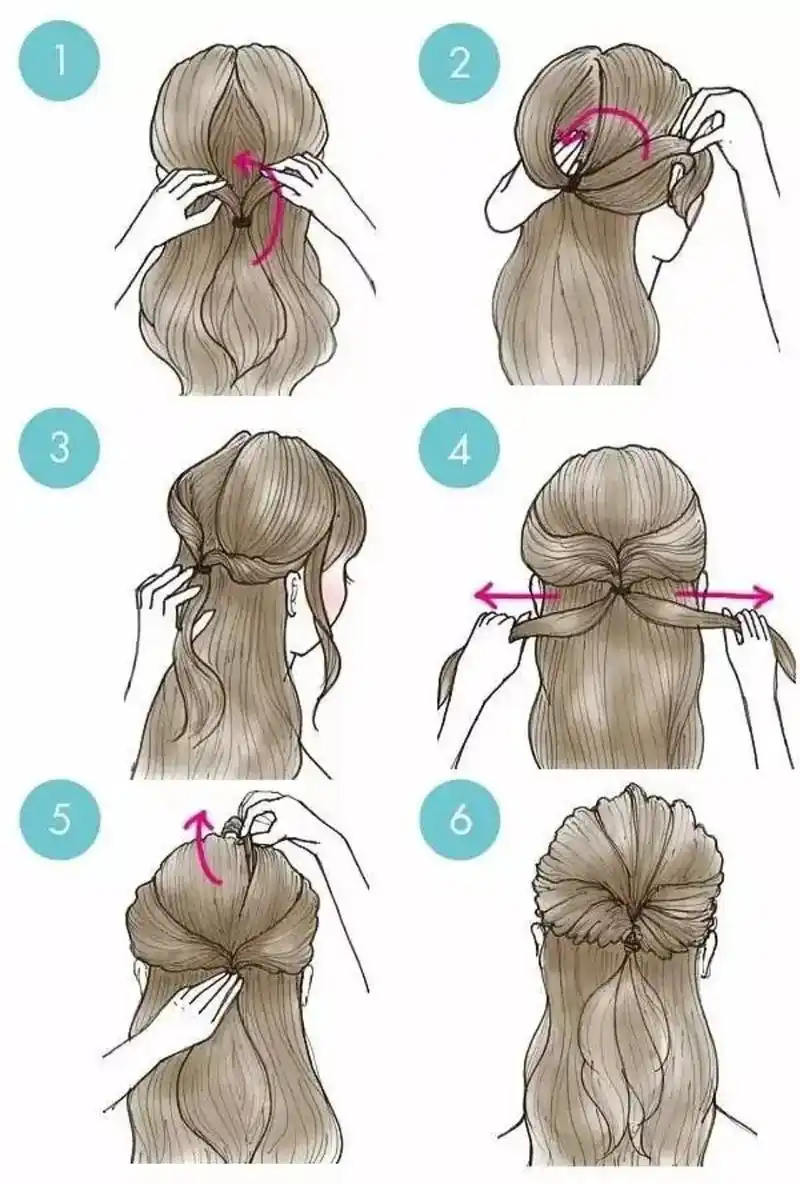 精致小姐姐6款气质编发