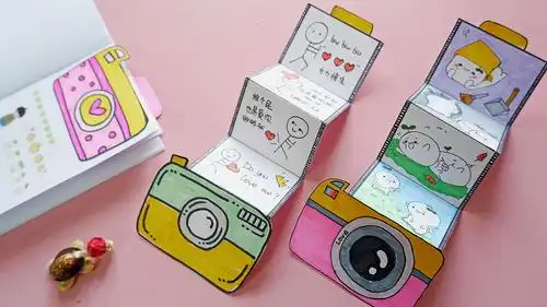 超简单的手帐相机小机关,几个步骤完成,可以用来画四格漫画!