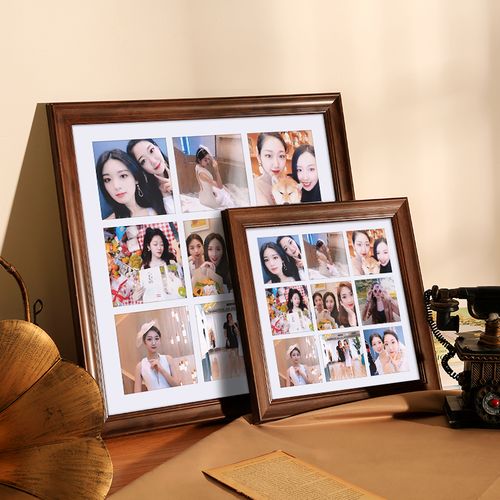 九宫格相框七夕照片做成拼图挂墙画框装裱相册相框
