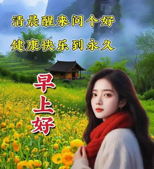 星期一漂亮的早安图片带字暖心祝福语,温馨的早上好问候语群发早安