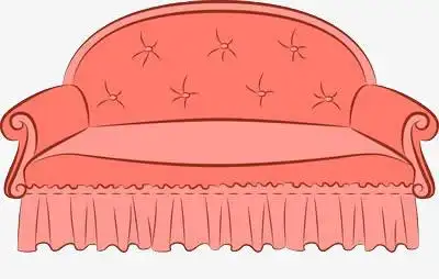 卡通粉色沙发免抠素材免费下载_觅元素51yuansu.com