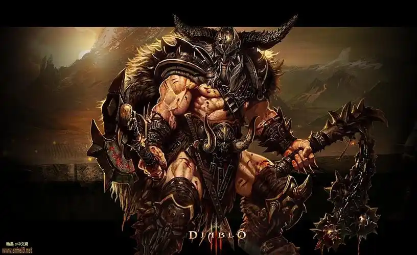 伤痕累累的barbarian - 暗黑3高清壁纸(屏保) - 暗黑破坏神3资料库