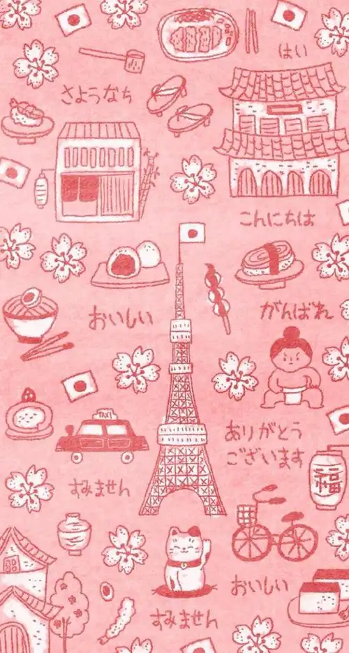 全铺时尚复古插图背景插画iphone壁纸 iphone6壁纸 android壁纸 小